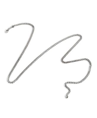 Sterling Silver Curb Chain Necklace 3mm, 24&amp;quot;