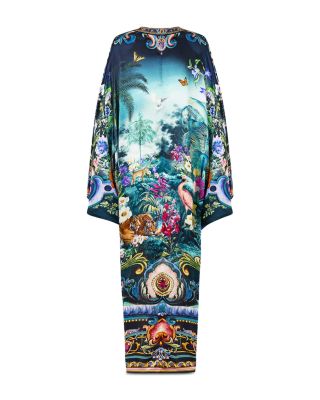 Silk Kaftan Swim Cover-Up