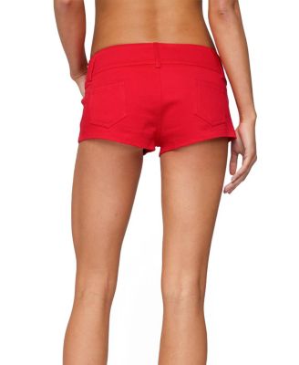 Studded Belt Denim Micro Shorts