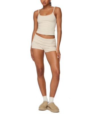 Kodi Striped Fold Over Shorts