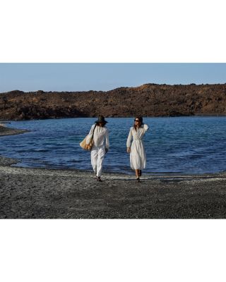 Linen Barrel Leg Trousers