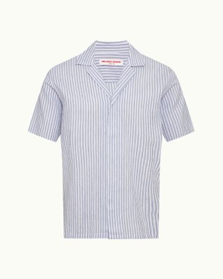 Maitan II Beach Stripe Seersucker Button Down Shirt