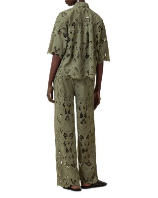 Charli Floral Lace Wide Leg Pants