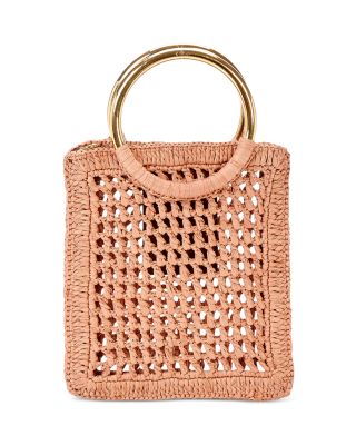 Summer Banana Raffia Mini Tote