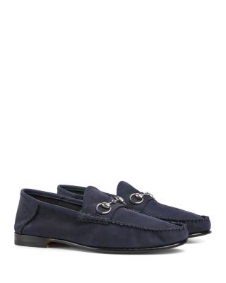 Men's Horsebit Suede Moccasins