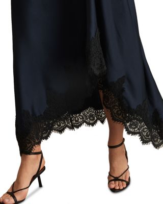 Anais Draped Lace Dress 