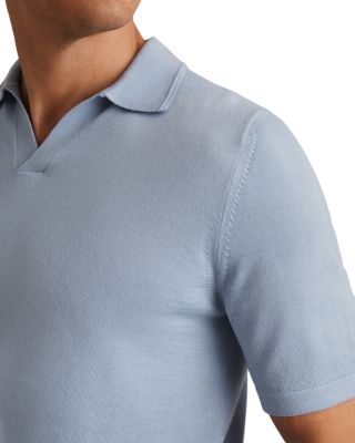 Duchie Merino Wool Open Collar Polo