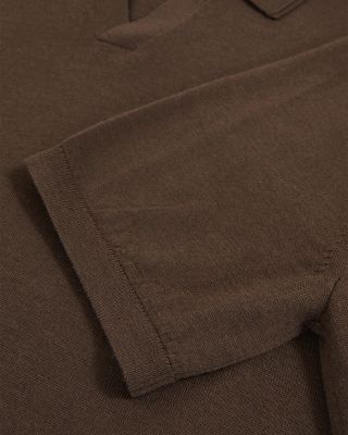 Duchie Short Sleeve Open Collar Merino Polo Shirt