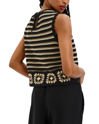 Hazel Crochet Knit Top