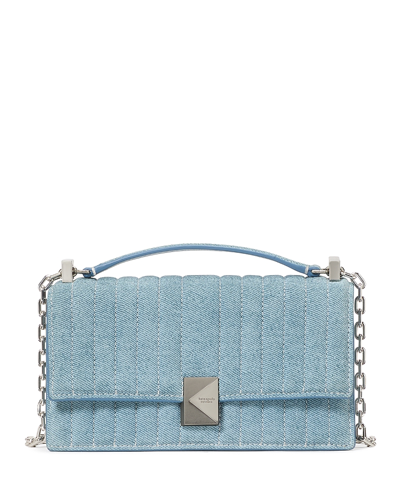 Kate Spade New York Deco Denim Print Leather Mini Crossbody