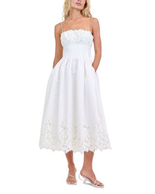 Lilianna Sleeveless Lace Midi Dress