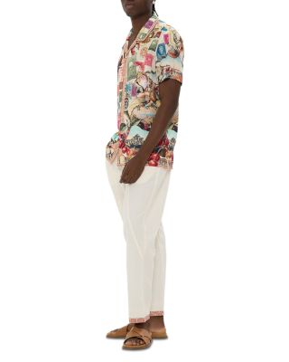 Printed Short Sleeve Camp Shirt