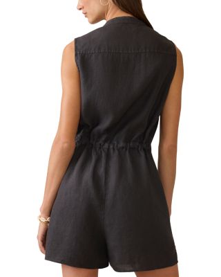 Mia Linen Tie Waist Romper