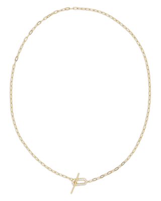 Shashi - Pav&eacute; Toggle Necklace, 15.25"