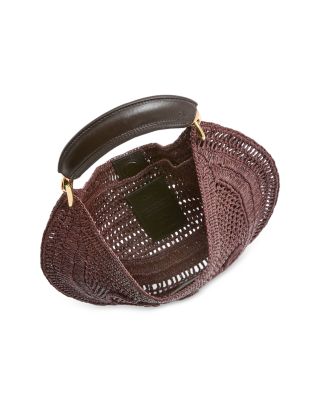 Summer Banana Raffia Hobo Bag