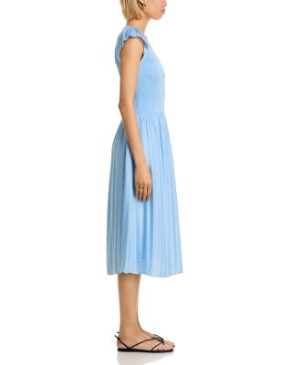 Flutter Sleeve Midi Dress