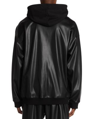 Mixed Media Logo Hoodie