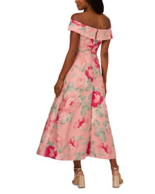 Off The Shoulder Jacquard Dress