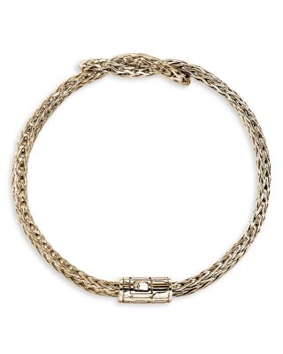 14K Yellow Gold & Sterling Silver Love Knot Bracelet, 7mm