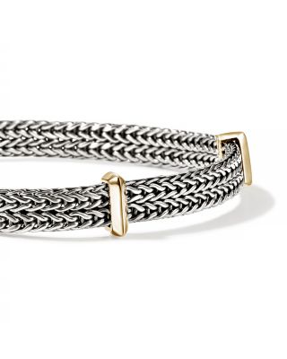 Sterling Silver & 14K Yellow Gold Icon Link Bracelet