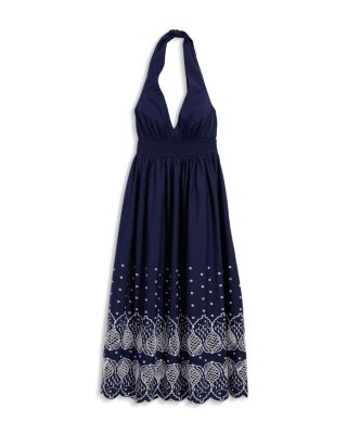 Sconset Eyelet Halter Dress