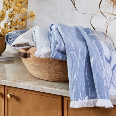 Willow Cotton Reversible Throw