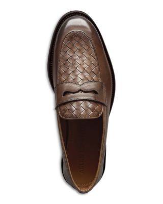 Men&#39;s Como Leather Woven Slip On Loafers