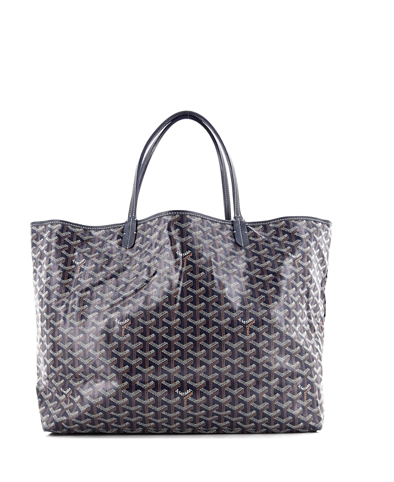 Pre-owned Pre-owned Goyard Goyard Gm Saint Louis Tote Coated Canvas In Blue