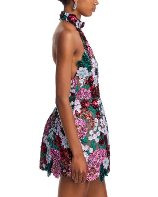 Deirdre Sequinned Halter Dress