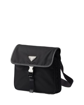 Re-Nylon and Saffiano Leather Shoulder Bag