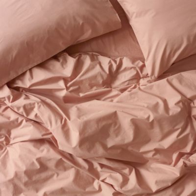 Washed Cotton Percale Duvet Cover, King