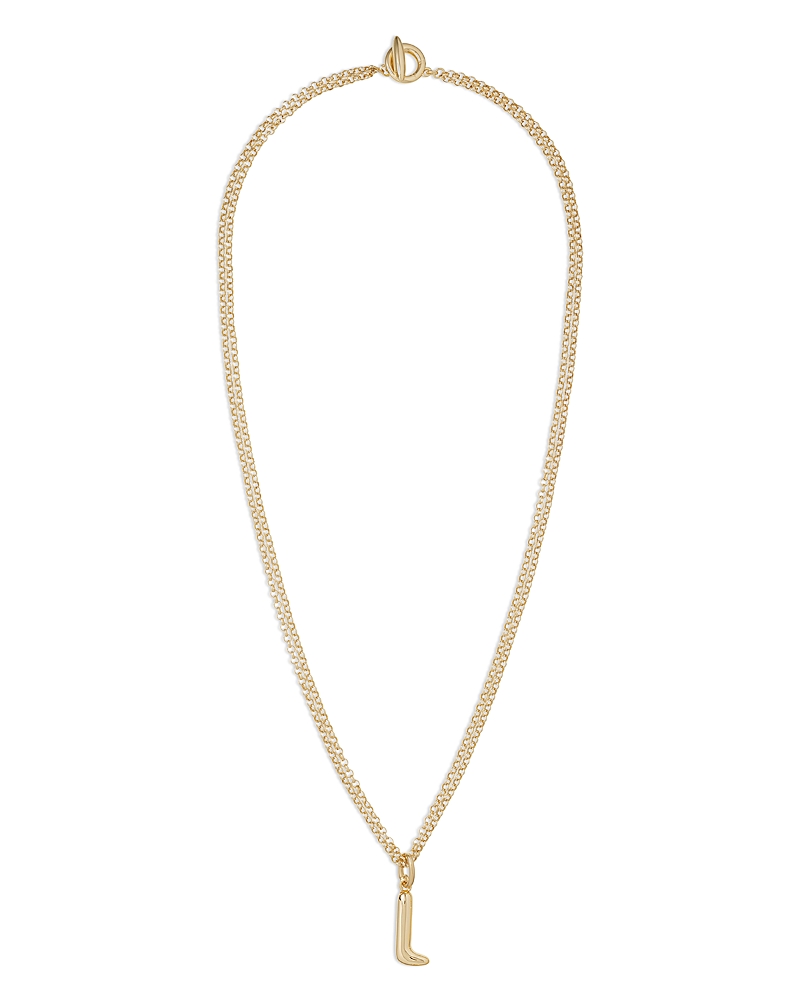 Roxanne Assoulin The Puffy Initial Pendant Necklace