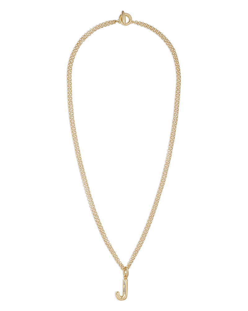 Roxanne Assoulin The Puffy Initial Pendant Necklace