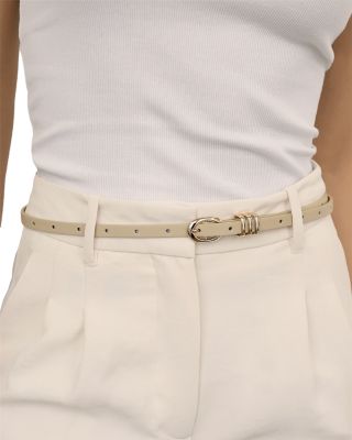 Women's Classic Skinny Leather Belt
