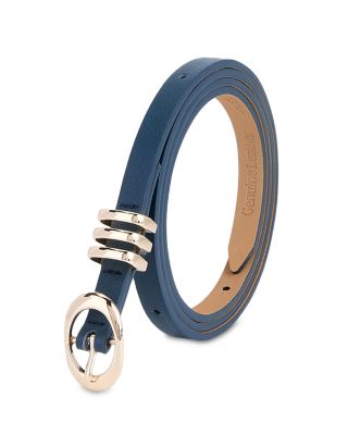 Women's Classic Skinny Leather Belt