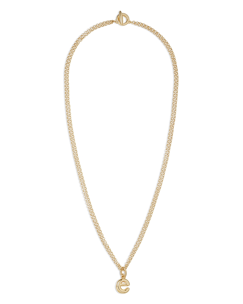 Roxanne Assoulin The Puffy Initial Pendant Necklace