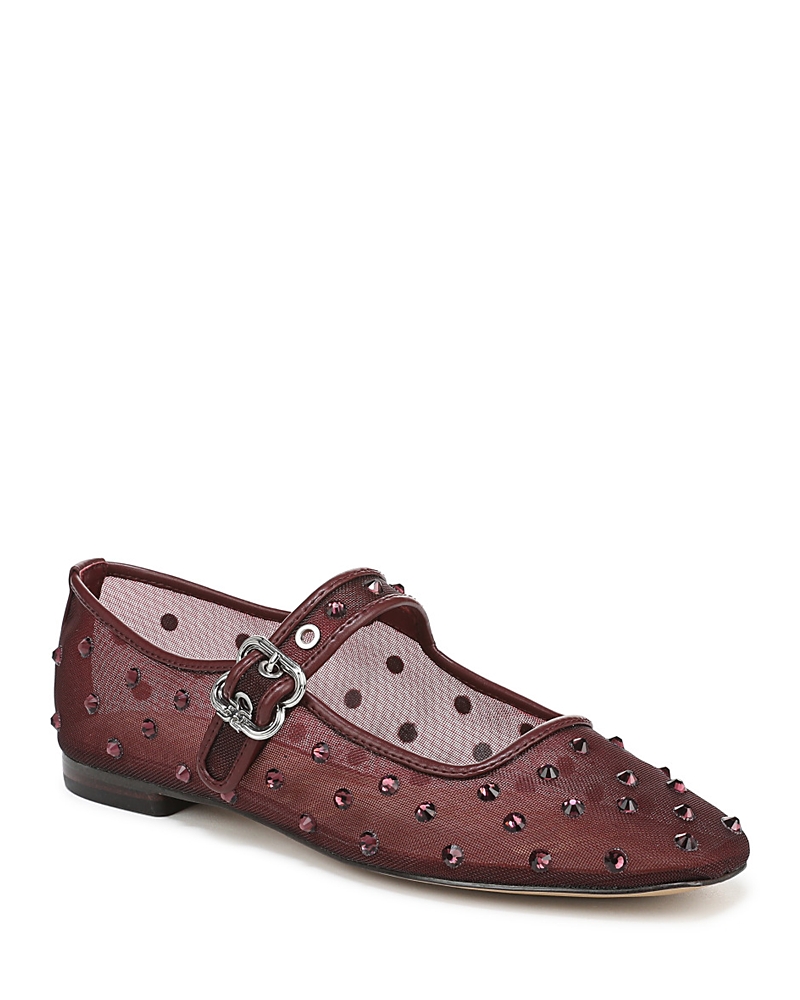 Sam Edelman Women's Michaela Shine Flats In Burgundy