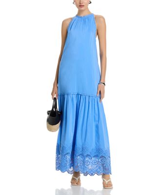 Teri Lace Trim Maxi Dress
