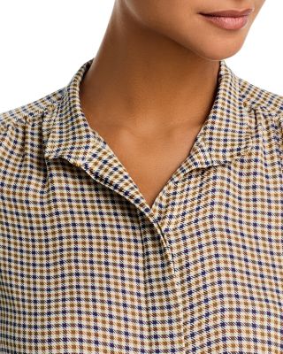 The Houndstooth Gillian Silk Top