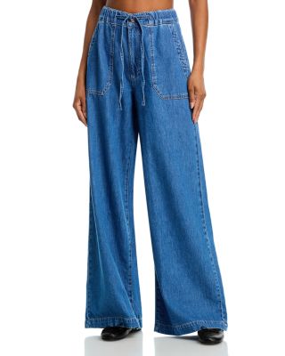 PAIGE - Rumi High Rise Wide Leg Jeans in Nimes