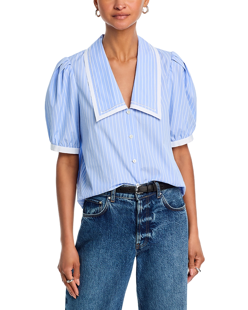 Frame The Stripe Sailor Blouse