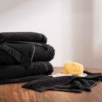 PURE Yarn Dyed Waffle Cotton Bath and Hand Towel 4-Piece Set