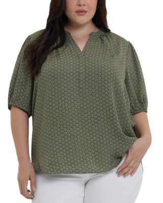 Short Puff Sleeve Popover Top