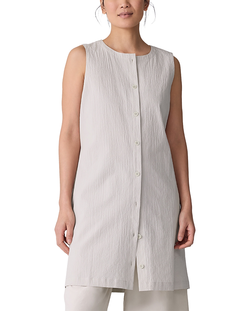 Eileen Fisher Tie Back Vest In White