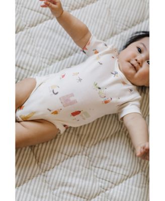 Short Sleeve Shoulder Snap One Piece - Baby