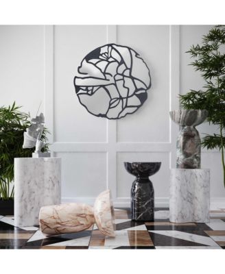  Slab Marble Tall Side Table in White Marble