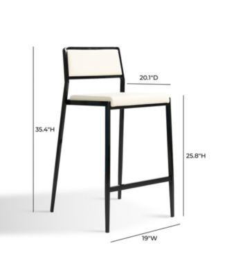 Gale Performance Faux Leather Stackable Stool, Set of 2