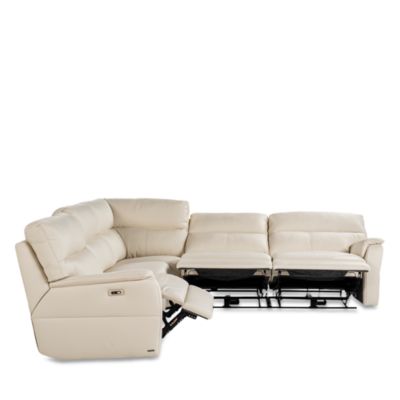 Grazia 5-Piece Power Reclining Leather Sectional
