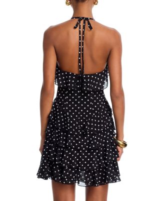 Ruffle Polka Dot Mini Dress