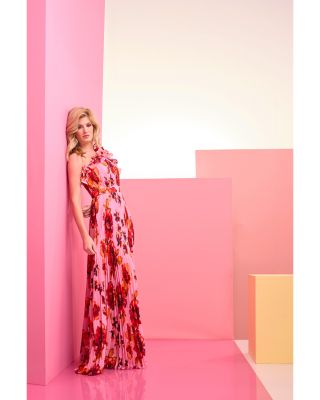 Vida Pleated Evening Gown